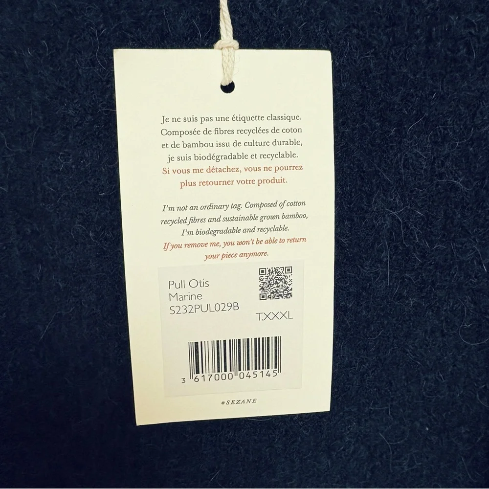 NWT Sezane Sweater Otis Jumper, Alpaca, XXXL - Picture 4 of 12